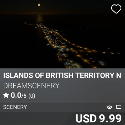 Islands of British Territory Night Enhanced by Dreamscenery. USD 9.99
