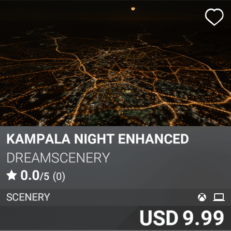 Kampala Night Enhanced by Dreamscenery. USD 9.99