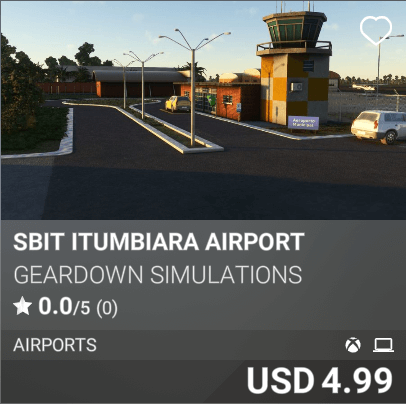 SBIT Itumbiara Airport by Geardown Simulations USD 4.99