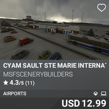 CYAM Sault Ste Marie International Airport by MSFScenerybuilders. USD 12.99