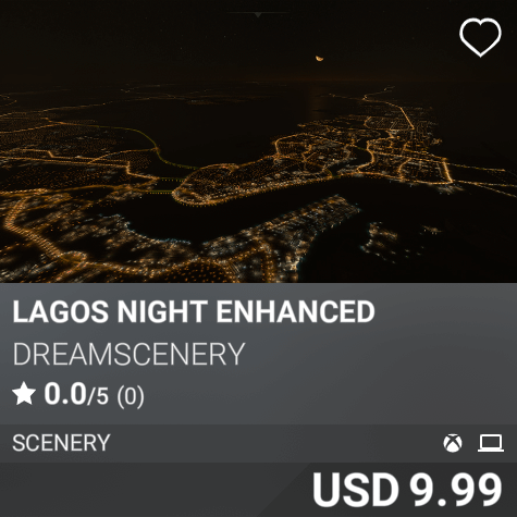 Lagos Night Enhanced by Dreamscenery. USD 9.99