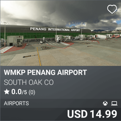 WMKP Penang Airport by South Oak Co USD 14.99