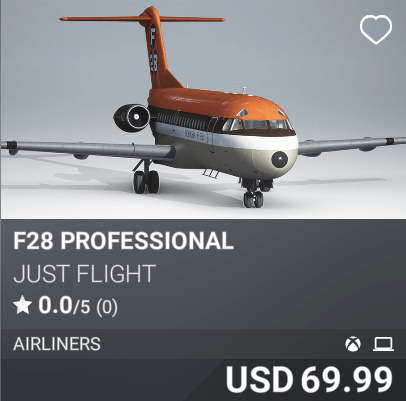 F28 Professional by Just Flight. USD 69.99