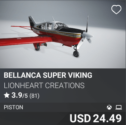 Bellanca Super Viking by Lionheart Creations USD 24.49