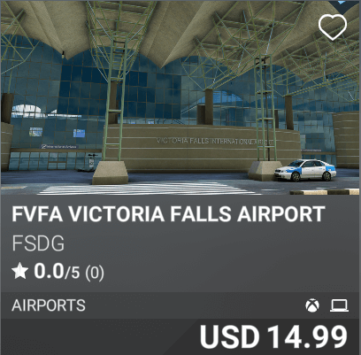 FVFA Victoria Falls Airport by FSDG. USD 14.99