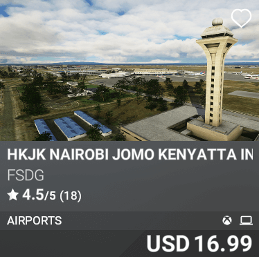 HKJK Nairobi Jomo Kenyatta International Airport by FSDG. USD 16.99