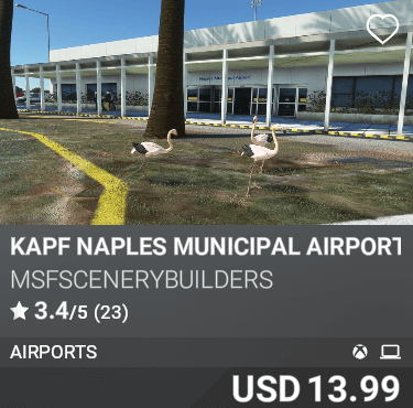 KAPF Naples Municipal Airport by MSFScenerybuilders. USD 13.99
