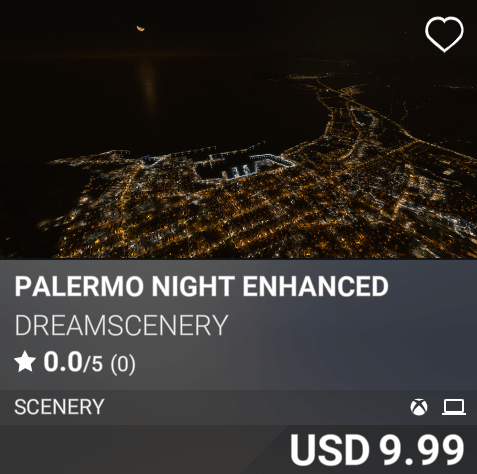 Palermo Night Enhanced by Dreamscenery. USD 9.99