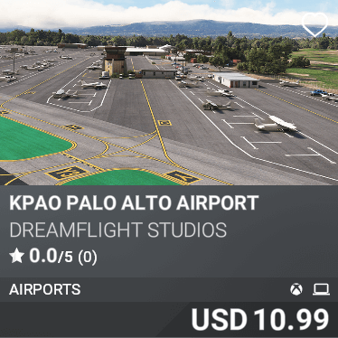 KPAO Palo Alto Airport by Dreamflight Studios. USD 10.99