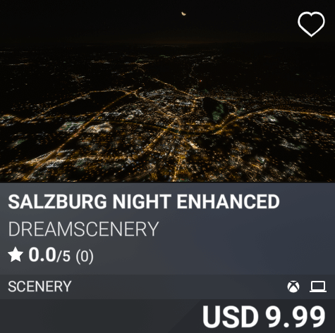 Salzburg Night Enhanced by Dreamscenery. USD 9.99