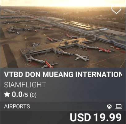 VTBD Don Mueang International Airport by SiamFlight. USD 19.99