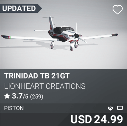 Trinidad TB 21GT by Lionheart Creations USD 24.99