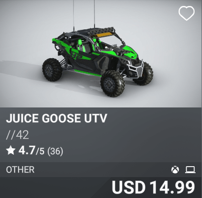 Juice Goose UTV by //42. USD 14.99