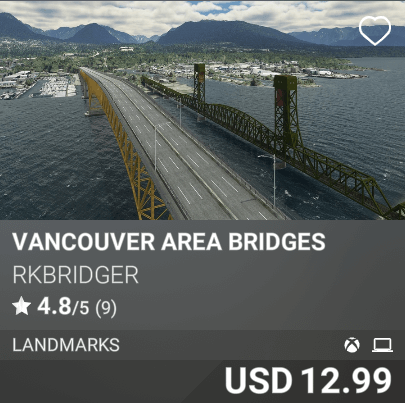 Vancouver Area Bridges by RKBRIDGER USD 12.99