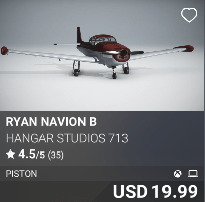 Ryan Navion B by Hangar Studios 713. USD 19.99