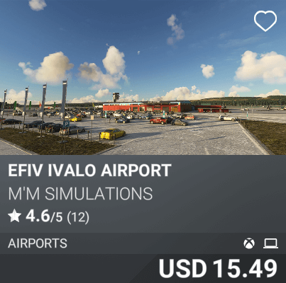 EFIV Ivalo Airport by M'M Simulations USD 15.49