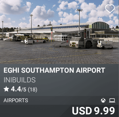 EGHI Southampton Airport by Inibuilds USD 9.99