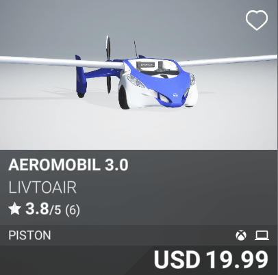 Aeromobil 3.0 by LivToAir. USD 19.99