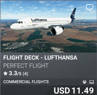 Flight Deck - Lufthansa by Perfect Flight. USD 11.49