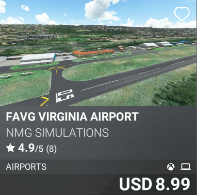 FAVG Virginia Airport by NMG Simulations USD 8.99