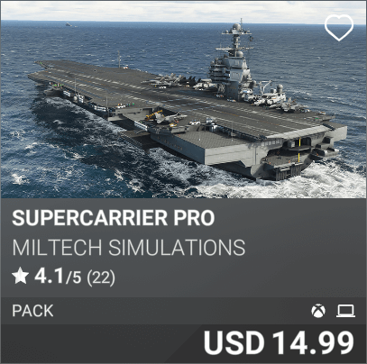 Supercarrier Pro by Miltech Simulations. USD 14.99