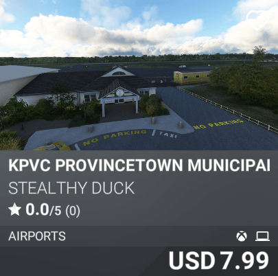 KPVC Provincetown Municipal Airport by Stealthy Duck USD 7.99