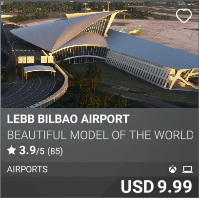 LEBB Bilbao Airport by Beautiful Model of the World USD 9.99