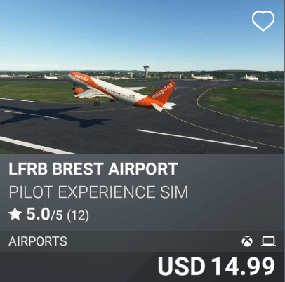 LFRB Brest Airport by Pilot Experience Sim USD 14.99