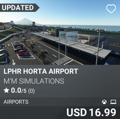 LPHR Horta Airport by M'M Simulations USD 16.99