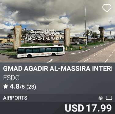 GMAD Agadir Al-Massira International Airport by FSDG. USD 17.99