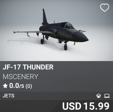 JF-17 Thunder by Mscenery. USD 15.99