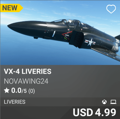 VX-4 Liveries by Novawing24. USD 4.99
