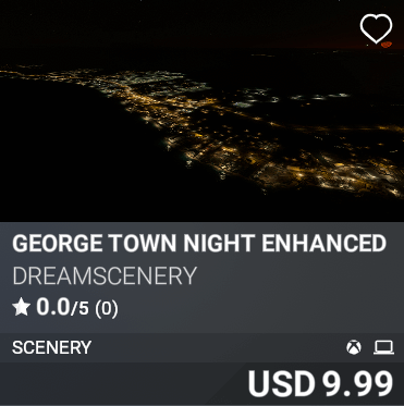 George Town Night Enhanced by DreamScenery. USD 9.99