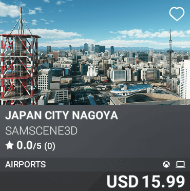 Japan City Nagoya by SamScene3D. USD 15.99