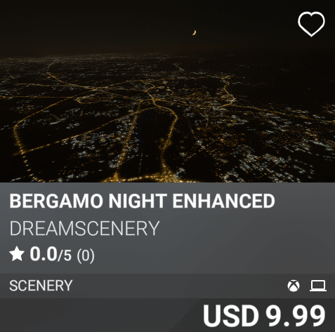 Bergamo Night Enhanced by Dreamscenery. USD 9.99