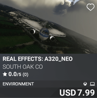 Real Effects: A320_NEO by South Oak Co. USD 7.99