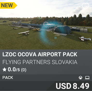 LZOC Ocova Airport Pack by Flying Partners Slovakia. USD 8.49