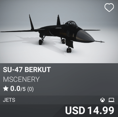 SU-47 Berkut by Mscenery. USD 14.99
