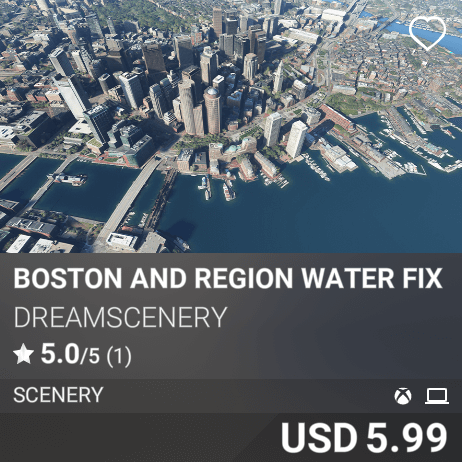 Boston and Region Water Fix by DreamScenery. USD 5.99