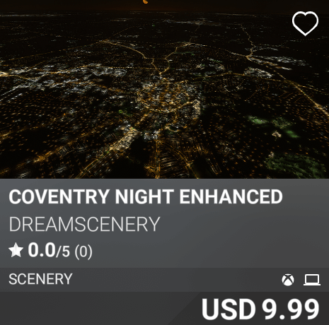 Coventry Night Enhanced by DreamScenery. USD 9.99