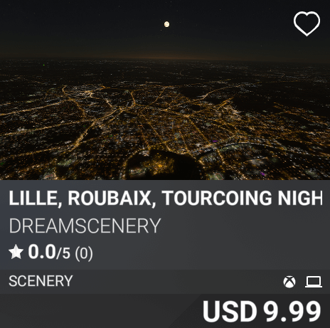 Lille, Roubaix, Tourcoing Night Enhanced by DreamScenery. USD 9.99