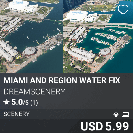 Miami and Region Water Fix by DreamScenery. USD 5.99
