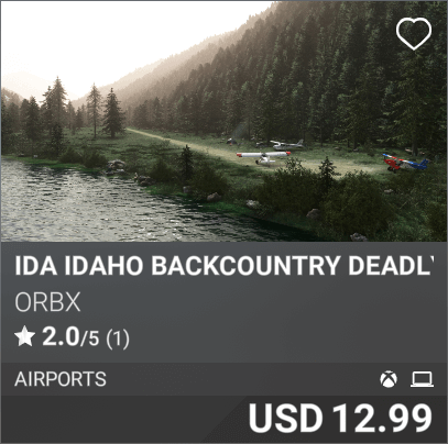 IDA Idaho Backcountry Deadly 3 by Orbx. USD 12.99