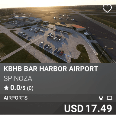 KBHB BAR HARBOR Airport by SPINOZA. USD 17.49