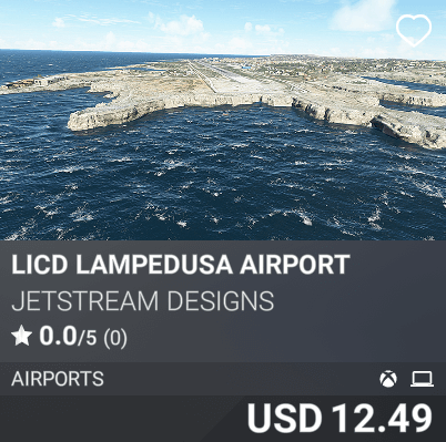 LICD Lampedusa Airport by JetStream Designs. USD 12.49