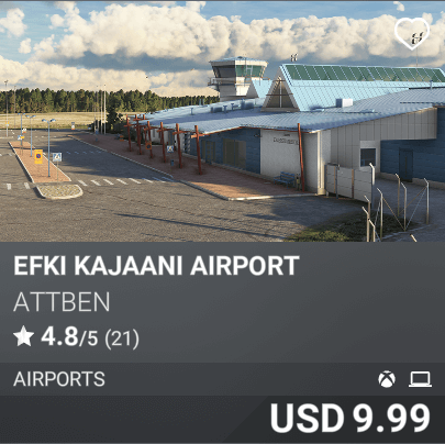 EFKI Kajaani Airport by attben. USD 9.99