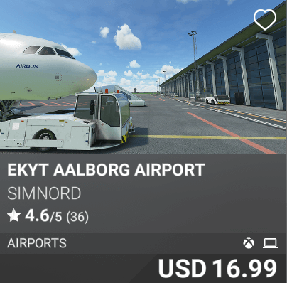 EKYT Aalborg Airport by SimNord. USD 16.99