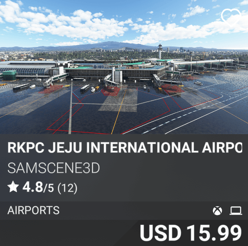 RKPC Jeju International Airport by SamScene3D. USD 15.99