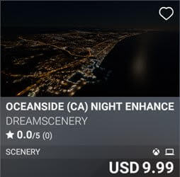 Oceanside (CA) Night Enhanced by DreamScenery. USD 9.99