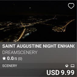 Saint Augustine Night Enhanced by DreamScenery. USD 9.99